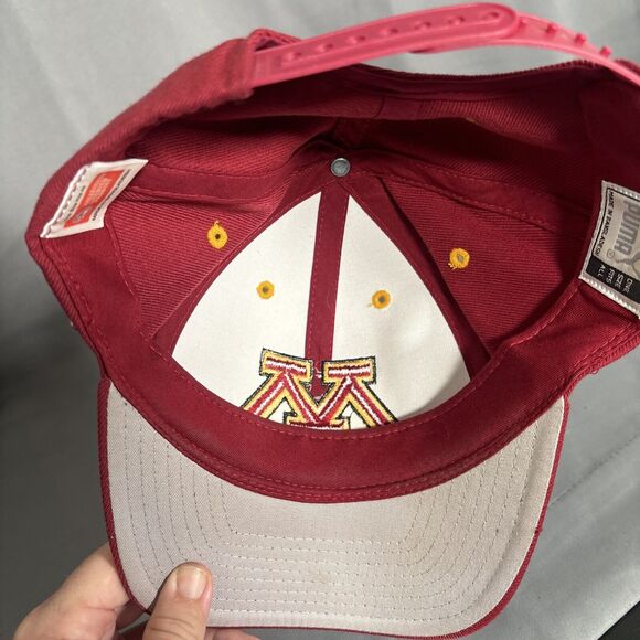 Collegiate Licensed Products Minnesota Golden Gophers Hat Snapback Puma Red Cap - Picture 6 of 8